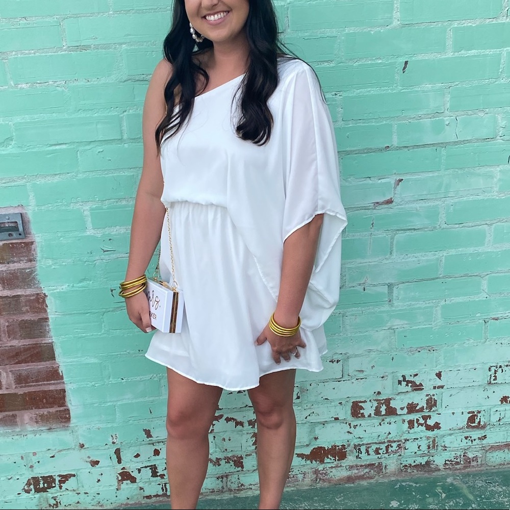 White One Shoulder Dress